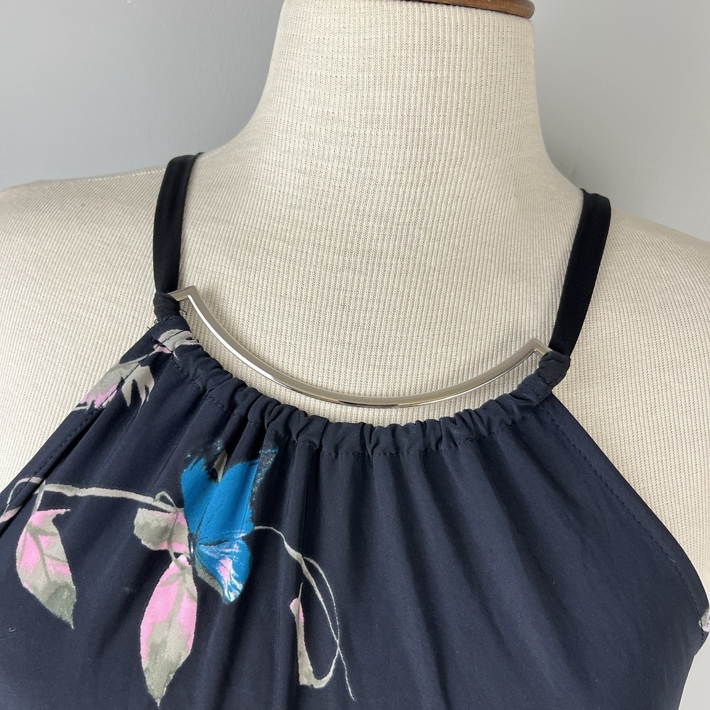 INC International Concepts Sleeveless Top Womens M Butterfly Rose VTG‎ Y2K NWT - Picture 4 of 7